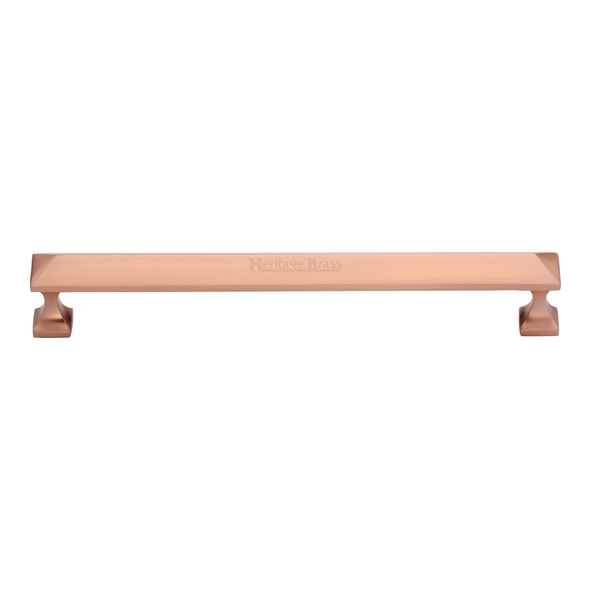 C2231 203-SRG • 203 x 220 x 35mm • Satin Rose Gold • Heritage Brass Pyramid Cabinet Pull Handle